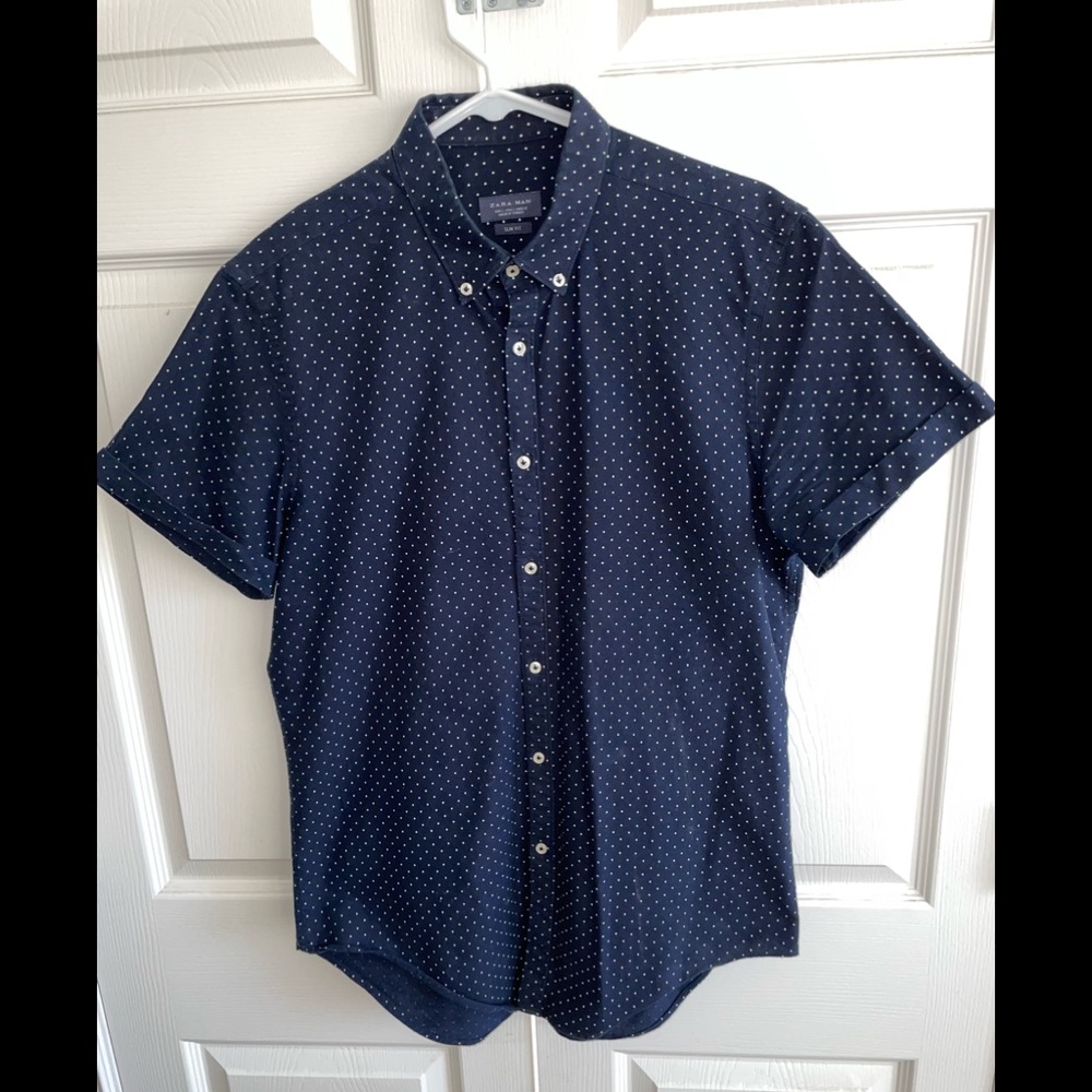 Zara Man Cotton Slim Fit Shirt